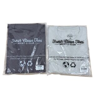 Fresh Clean Tees Shirt Club 3XL Tall Purple Galaxy Sand Crew Neck T Shirts 2